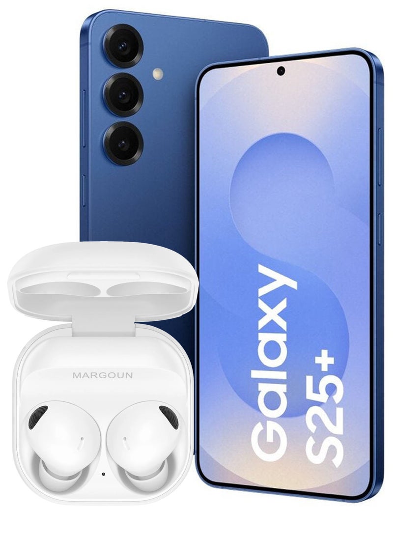 MARGOUN Buds 2 Pro for Galaxy S25 Plus, True Wireless Bluetooth Headphones with Noise Cancelling Hi Fi Sound Comfort Fit HD Voice - White White - Image 1