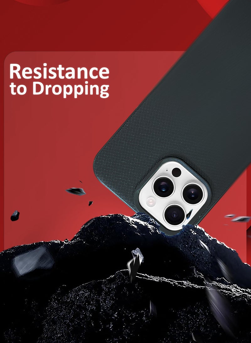 MARGOUN iPhone 16 Pro Max Vegan Leather Case Cover, Slim Fit, Raised Edges for Camera and Screen Protection Black-1 - Image 5