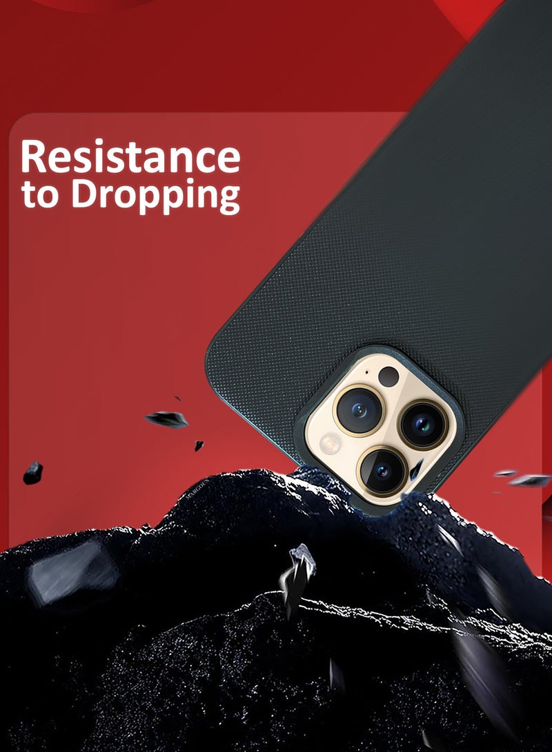 MARGOUN iPhone 13 Pro Max 3 Pack Vegan Leather Case, 1 Cover with 2 Screen Protectors, Slim Fit, Raised Edges for Camera and Screen Protection Black-3 - Image 5