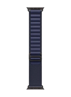 Apple 49MM Navy Alpine Loop Large Natural Titanium Finish Orange/Beige  - Image 1