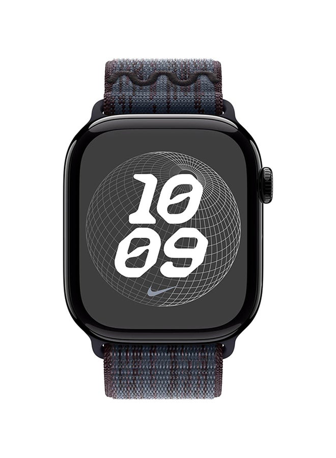 ابل  حزام رياضي نايك أسود أزرق 42 مم - Image 2