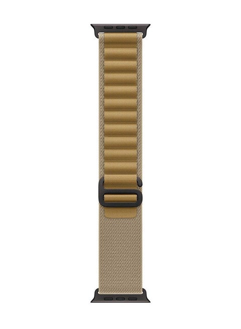 49MM Tan Alpine Loop Large Natural Titanium Finish Indigo
