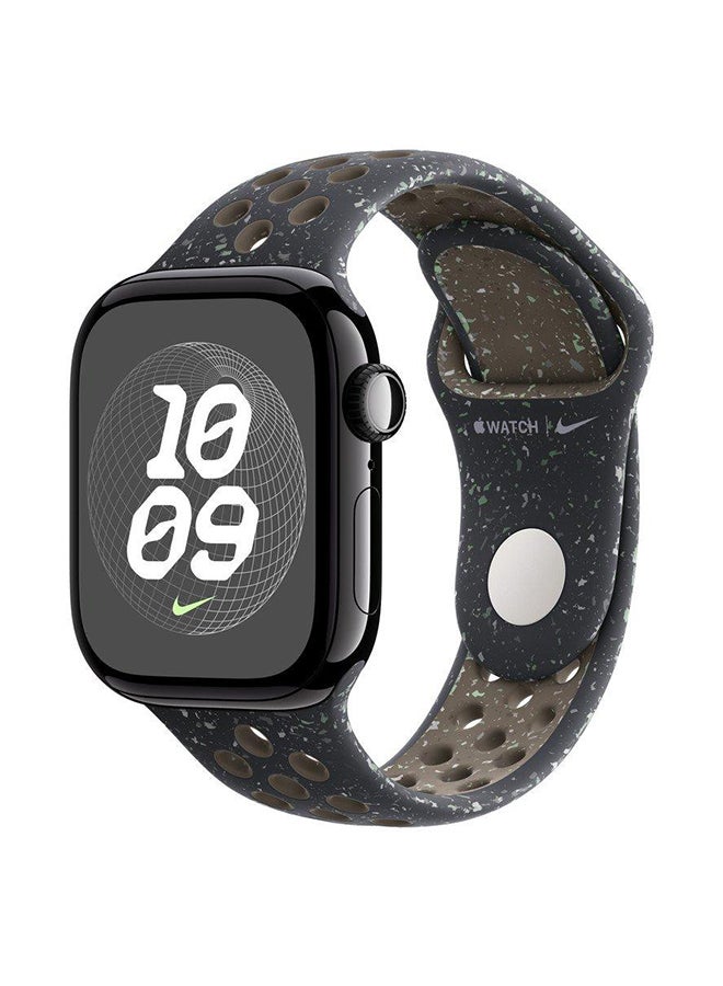 Apple 40MM Midnight Sky Nike Sport Band SM Blue and Red - Image 2