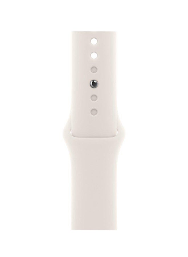 Apple - 46MM Starlight Sport Band SM Stone Gray - Image 1