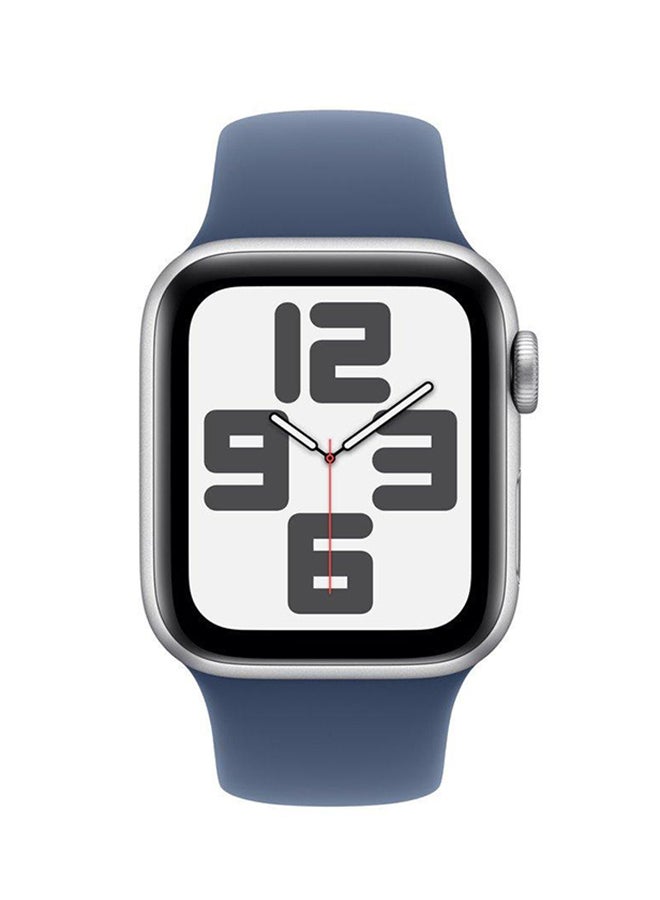 Apple - 46MM Denim Sport Band SM PURE PLATINUM - Image 1