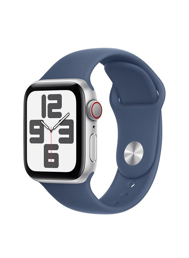 Apple - 46MM Denim Sport Band SM PURE PLATINUM - Image 1