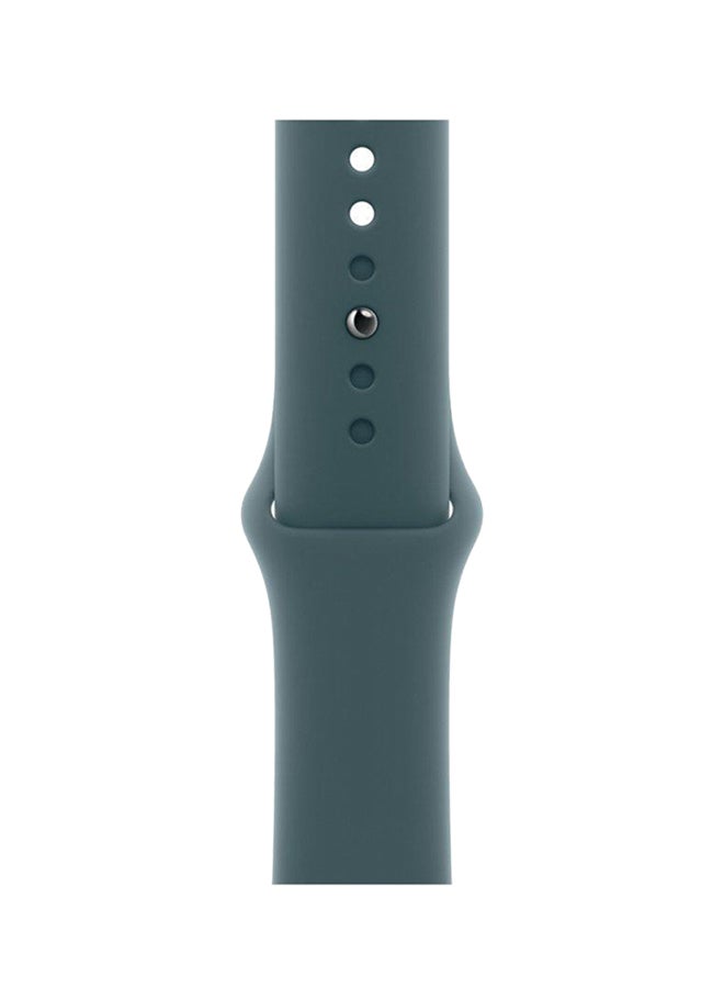 Apple - 40MM Lake Green Sport Band SM Black - Image 1