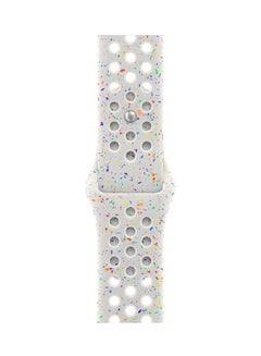Apple 42MM Pure Platinum Nike Sport Band SM Lake Green  - Image 1