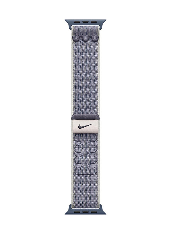 Apple 46MM Grey Blue Nike Sport Loop VOLT SPLASH - Image 1