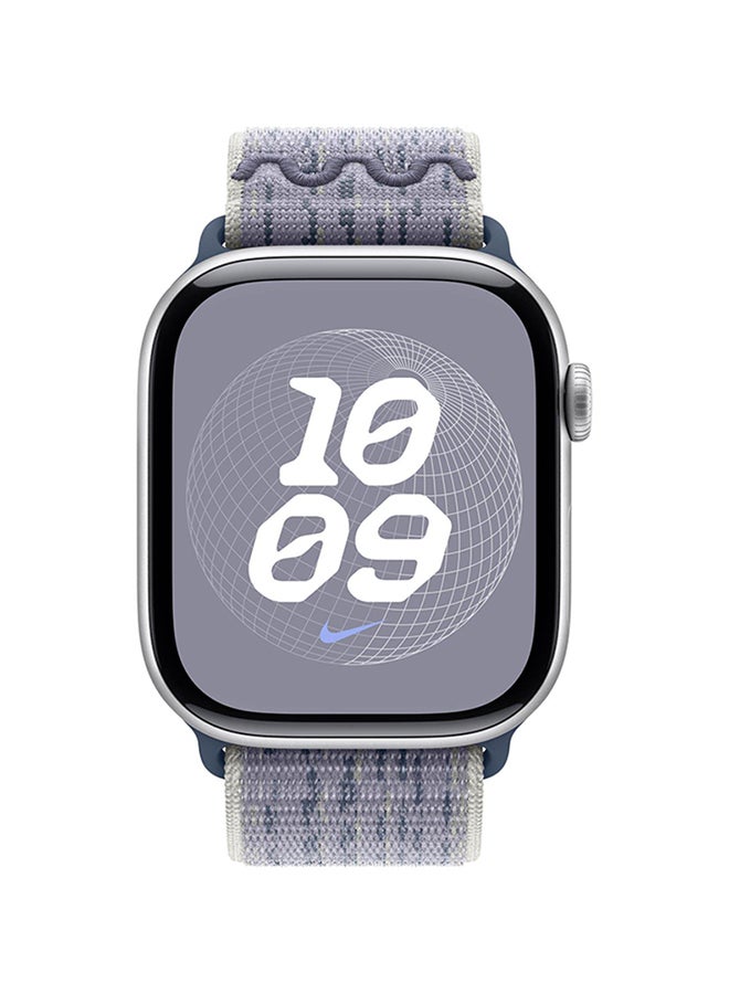 Apple 46MM Grey Blue Nike Sport Loop VOLT SPLASH - Image 2