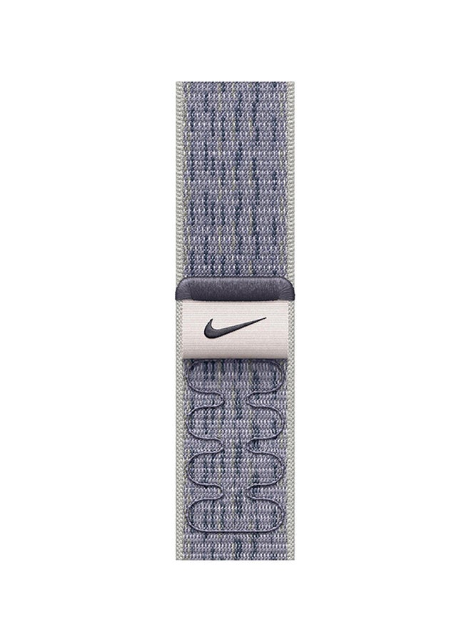 Apple 46MM Grey Blue Nike Sport Loop VOLT SPLASH - Image 3