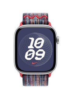 Apple 42MM BlueRed Nike Sport Loop Grey/Blue  - Image 2