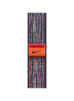 Apple 42MM BlueRed Nike Sport Loop Grey/Blue  - Image 3