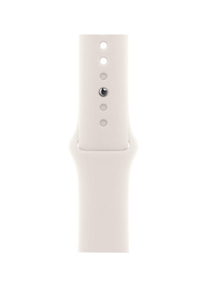 Apple - 46MM Starlight Sport Band ML Stone Gray - Image 1