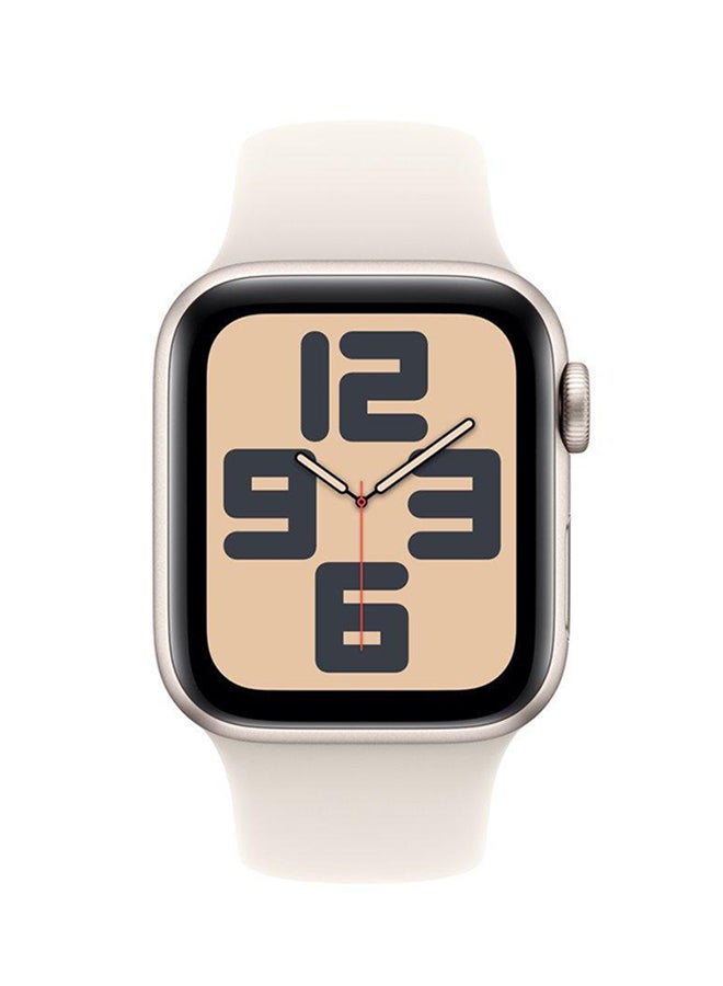 Apple - 46MM Starlight Sport Band ML Stone Gray - Image 1