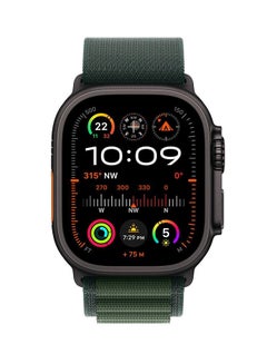 Apple 49MM Dark Green Alpine Loop Large Natural Titanium Finish OLIVE ALPHINE  - Image 3