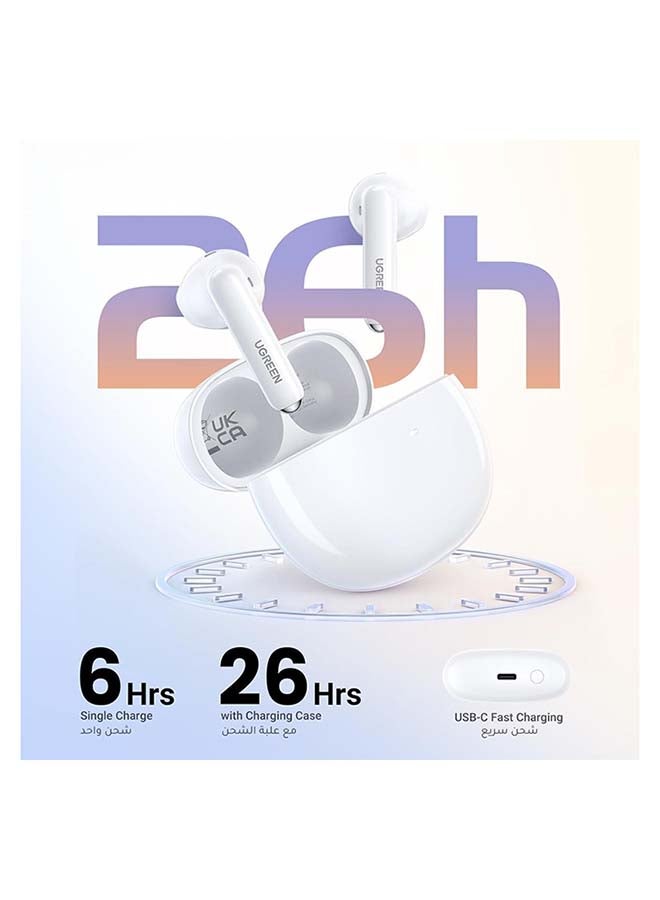 Ugreen HiTune H5 True Wireless Earbuds White White  - Image 2