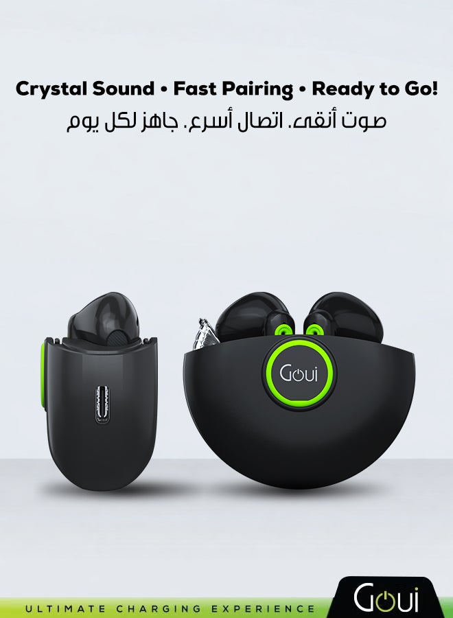 جوي جي بودز بلس سماعات أذن لاسلكية  – سماعات TWS بتقنية بلوتوث 5.3، بطارية قوية مع علبة شحن، تشغيل حتى 12 ساعة، اتصال مستقر حتى 10 أمتار، حجم مدمج و تصميم مريح - Image 1