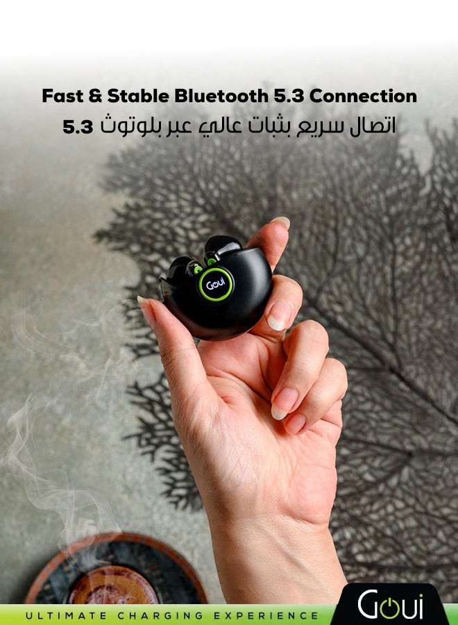 جوي جي بودز بلس سماعات أذن لاسلكية  – سماعات TWS بتقنية بلوتوث 5.3، بطارية قوية مع علبة شحن، تشغيل حتى 12 ساعة، اتصال مستقر حتى 10 أمتار، حجم مدمج و تصميم مريح - Image 4