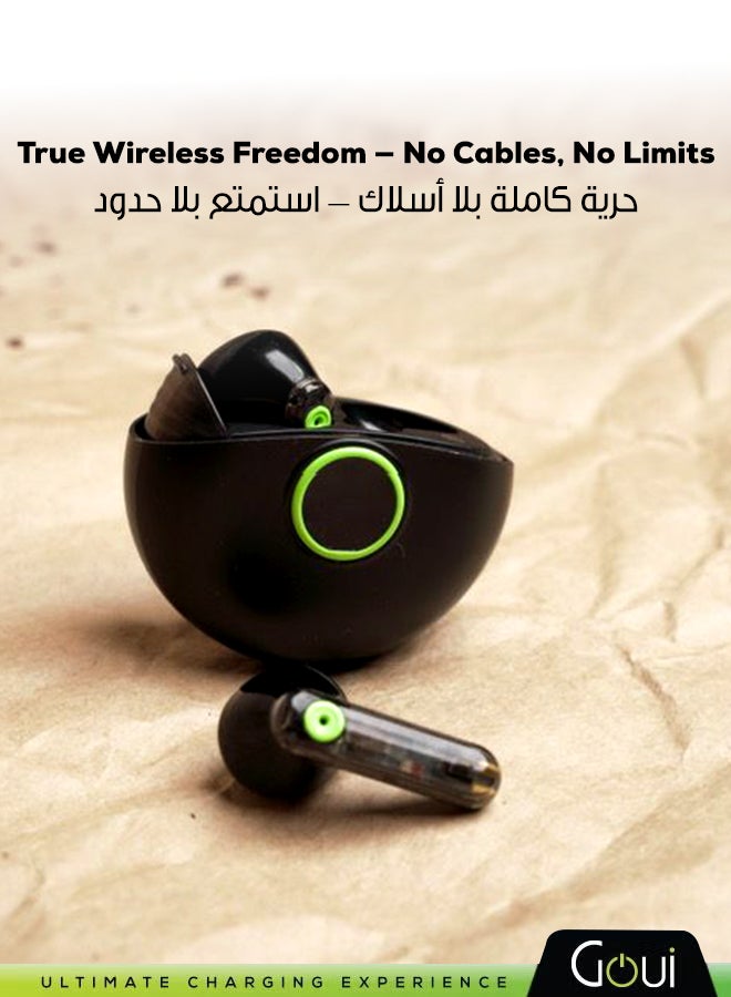 جوي جي بودز بلس سماعات أذن لاسلكية  – سماعات TWS بتقنية بلوتوث 5.3، بطارية قوية مع علبة شحن، تشغيل حتى 12 ساعة، اتصال مستقر حتى 10 أمتار، حجم مدمج و تصميم مريح - Image 3