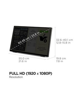 ViewSonic 24" inch Touch Screen (Full HD, HDMI, USB, 10-Point Multi-Touch, Integrated Stand, Speaker, 4 Year Exchange Service) TD2465 | Black  - Image 3