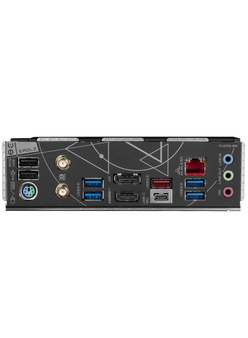 GIGABYTE - Z790 Eagle AX LGA 1700 Intel Z790 ATX Motherboard with DDR5, M.2, PCIe 5.0, USB 3.2 Gen2X2 Type-C, Intel Wi-Fi 6E, 2.5GbE LAN, Q-Flash Plus, EZ-Latch - Image 1