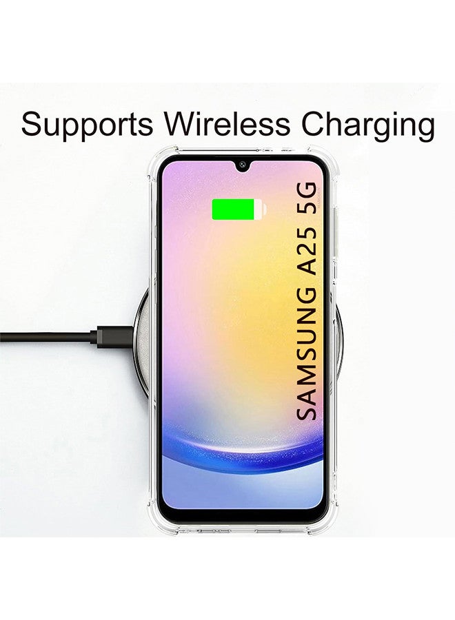 MARGOUN Galaxy A25 5G Gorilla Case Cover TPU Clear Protective Case Rugged Shockproof and Durable Back Cover Clear-1 - Image 2