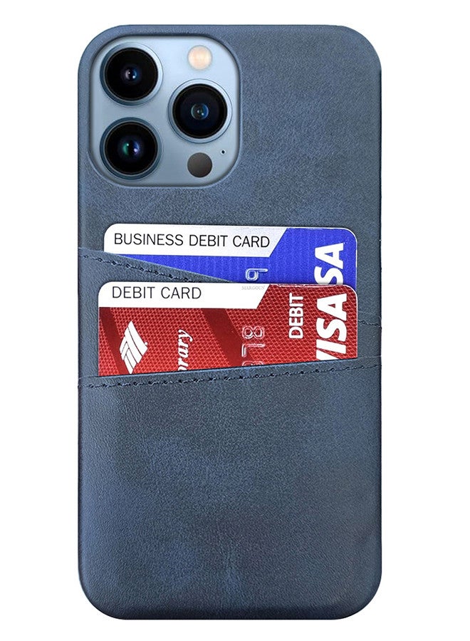 MARGOUN iPhone 13 Pro Max Case Cover Leather with Card Holder for Men Women Phone Case - Blue Blue-1  - Image 4