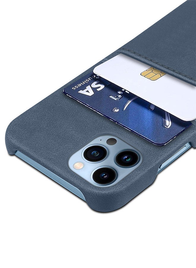 MARGOUN iPhone 13 Pro Max Case Cover Leather with Card Holder for Men Women Phone Case - Blue Blue-1  - Image 5