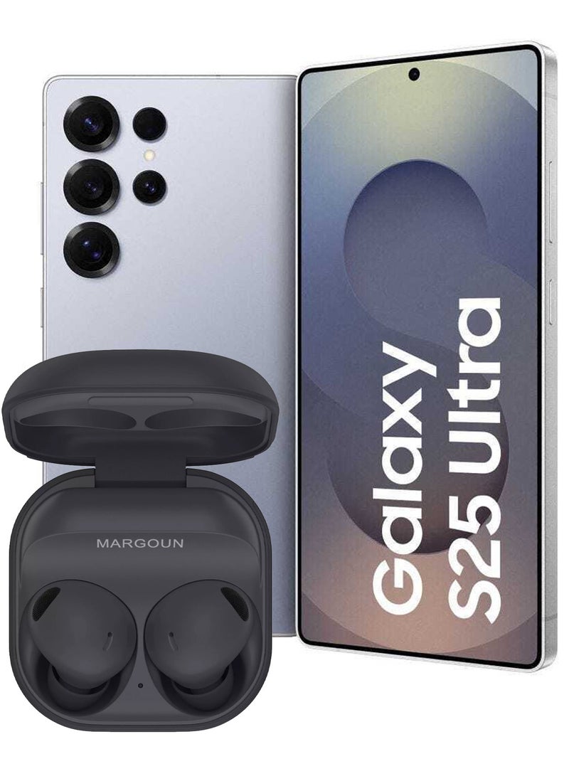 MARGOUN Buds 2 Pro for Galaxy S25 Ultra, True Wireless Bluetooth Headphones with Noise Cancelling Hi Fi Sound Comfort Fit HD Voice - Black Black - Image 1