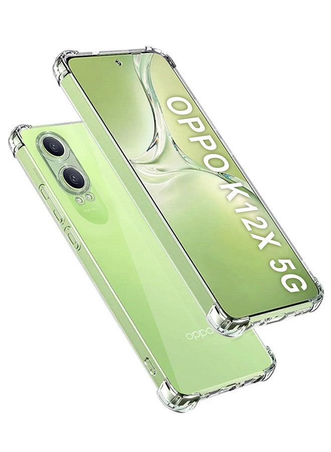 MARGOUN Oppo K12x Gorilla Case Cover TPU Clear Protective Case Rugged Shockproof and Durable Back Cover Clear-1 - Image 2