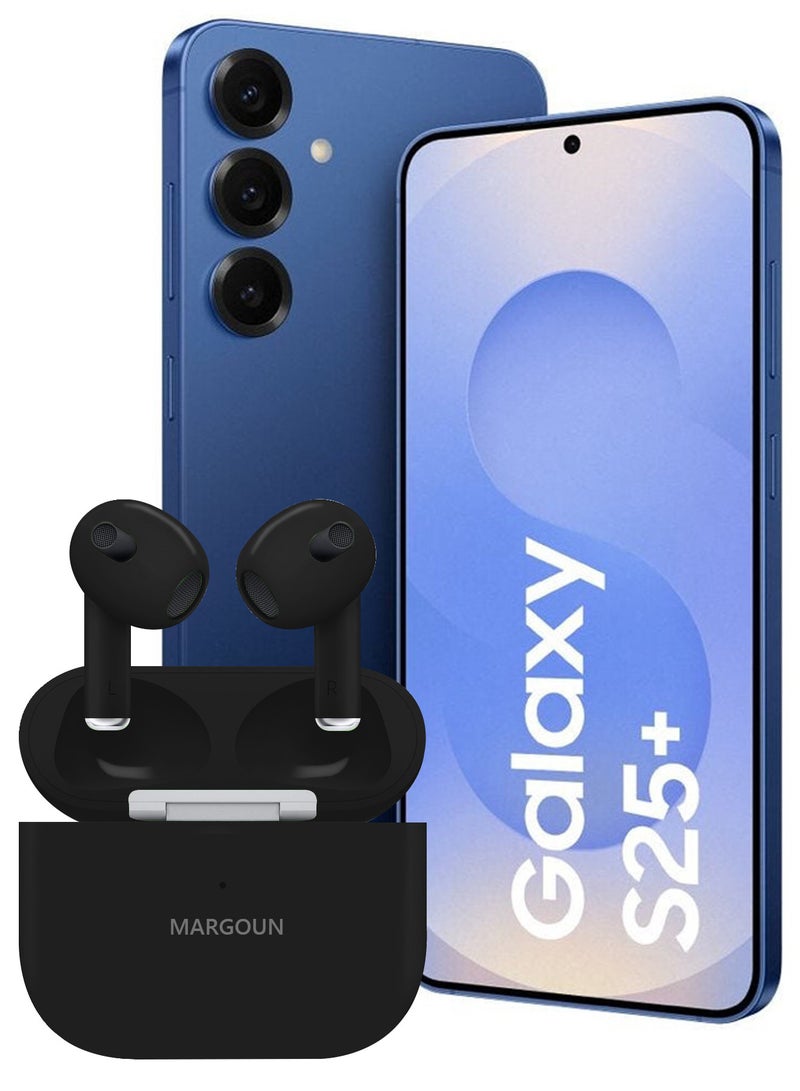 MARGOUN Wireless Earbuds 3rd Generation for Galaxy S25 Plus, Bluetooth Headphones With Charging Case, In-Ear Headphones Hi-Fi Stereo Sound Noise Reduction - Black Black - Image 1