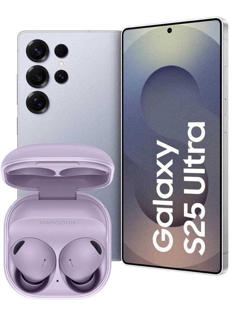 MARGOUN Buds 2 Pro for Galaxy S25 Ultra, True Wireless Bluetooth Headphones with Noise Cancelling Hi Fi Sound Comfort Fit HD Voice Purple - Image 1