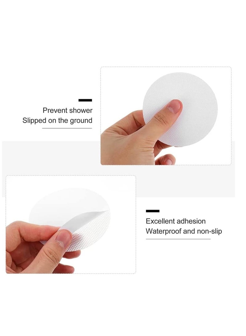 إي سي في في Anti Slip Shower Stickers 24 Pcs for Safety, Adhesive Bathtub Stickers for Bathroom Showers Stair, Non-slip Tub Decals Appliques with Premium Scraper  - Image 5