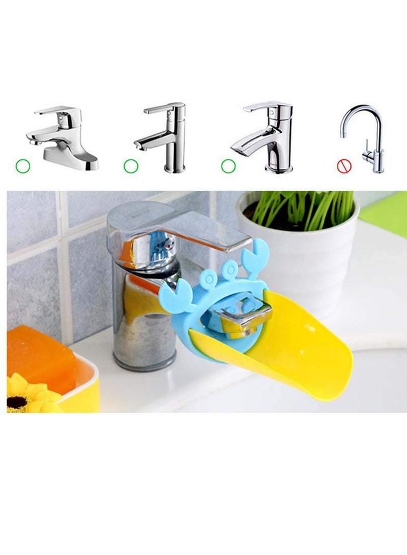 إي سي في في Faucet Extender for Kids & Toddlers 1 Pack - Sink Handle Extender with Leaf Shape Design for Kitchen Bathroom Extension, Tap Spout Splash Proof for Kids Hand Washing  - Image 3