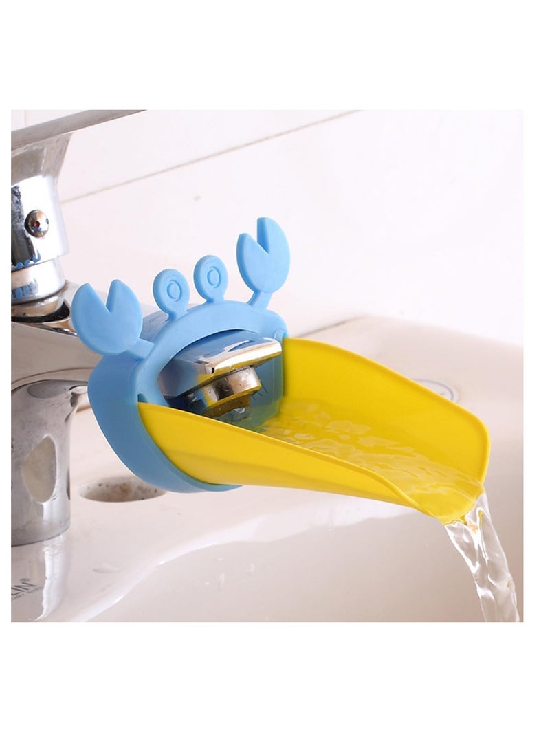 إي سي في في Faucet Extender for Kids & Toddlers 1 Pack - Sink Handle Extender with Leaf Shape Design for Kitchen Bathroom Extension, Tap Spout Splash Proof for Kids Hand Washing  - Image 2