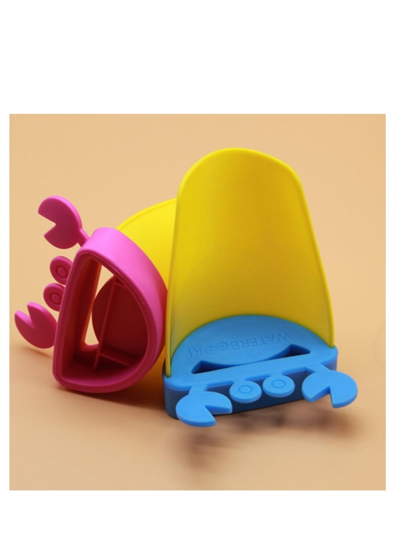 إي سي في في Faucet Extender for Kids & Toddlers 1 Pack - Sink Handle Extender with Leaf Shape Design for Kitchen Bathroom Extension, Tap Spout Splash Proof for Kids Hand Washing  - Image 4