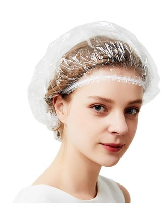 Disposable Shower Cap 200 Pcs Thickening Women Waterproof Shower Hat High Elastic Conditioning Steam Cap for Hair Treatment, Women Spa, Travel, Men and Hotel-Normal Size - pnsku/N70156069V/45/_/1740462802/5a9d195e-428e-4568-9166-4378b71c9a27