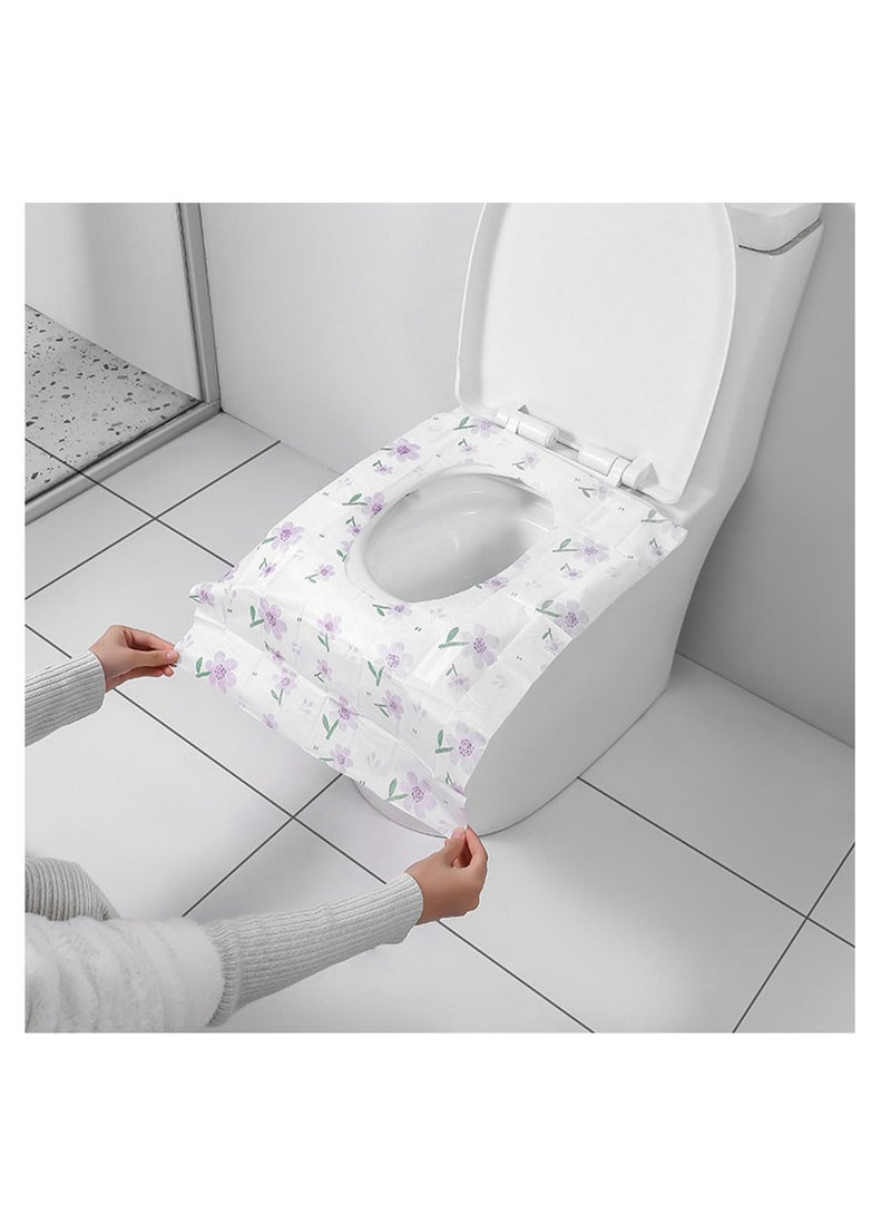 إي سي في في ECVV 20 Pack Disposable Toilet Seat Covers Extra Large & Waterproof Perfect for Kids Adults & Potty Training - Individually Wrapped for Travel & Public Restrooms(24.4”x25.2”)  - Image 2