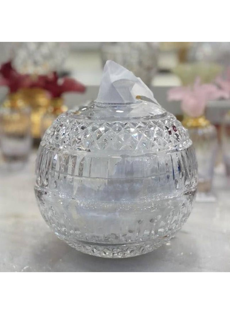 إي سي في في Clear Glass Tissue Box Cover - Decorative Crystal Toilet Paper Holder Clear  - Image 3