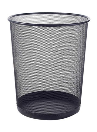 Trash Can Circular Mesh Bin Waste Paper Basket Trash can Circular Metal Mesh Waste Paper Bin Lightweight Black - pnsku/N70156089V/45/_/1740463124/12d123c6-5c7f-4b23-8935-78423572d6f7