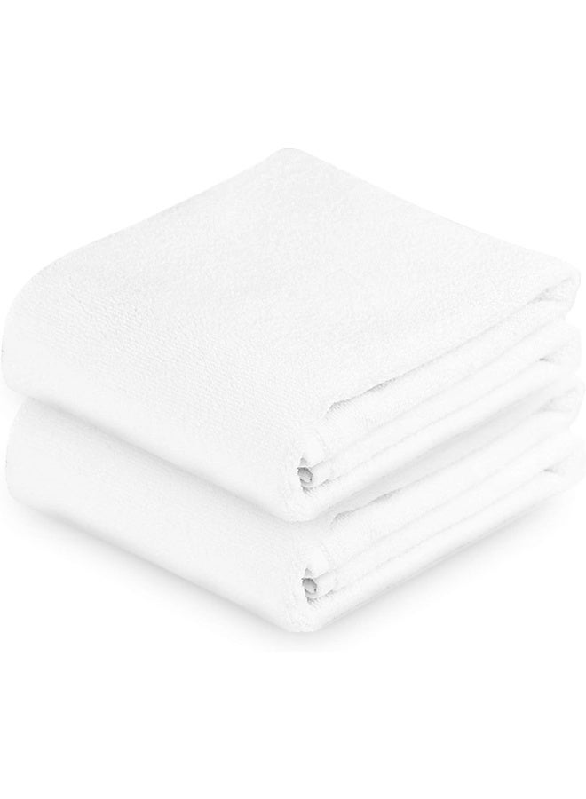 ECVV Durable Luxury Extra Soft Bath Towel (570GSM)(100x50CM) White - Image 1