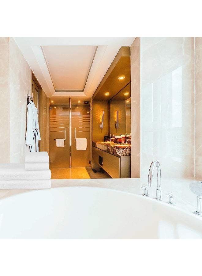 ECVV Durable Luxury Extra Soft Bath Towel (570GSM)(100x50CM) White - Image 4