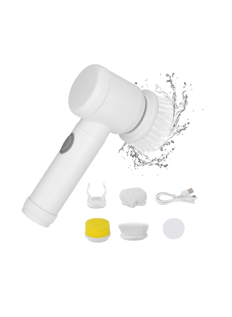 إي سي في في Magic Brush Electric Spin Scrubber, Electric Cleaning Brush with 3 Brush Heads,Bathroom Rechargeable Scrub Brush,Shower Scrubber for Cleaning丨Wall/Bathtub/Toilet/Window/Kitchen/Sink/Dish  - Image 1