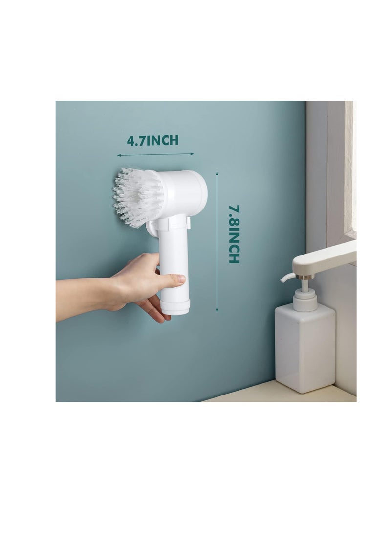 إي سي في في Magic Brush Electric Spin Scrubber, Electric Cleaning Brush with 3 Brush Heads,Bathroom Rechargeable Scrub Brush,Shower Scrubber for Cleaning丨Wall/Bathtub/Toilet/Window/Kitchen/Sink/Dish  - Image 2