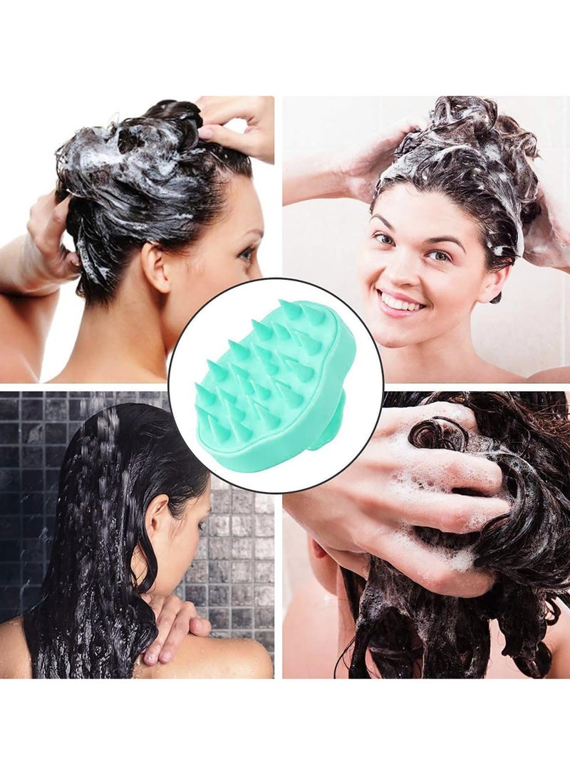 ECVV Hair Scalp Massager Brush Soft Silicone Bristles Care Scalp Massager Hair Shampoo Scrubber Manual Head Scalp Massager for Scalp Relax and Hair Clean  - Image 5