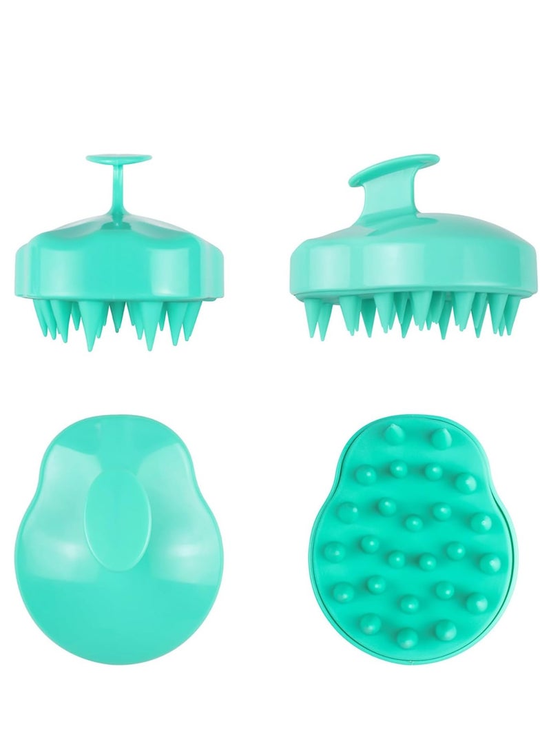 ECVV Hair Scalp Massager Brush Soft Silicone Bristles Care Scalp Massager Hair Shampoo Scrubber Manual Head Scalp Massager for Scalp Relax and Hair Clean  - Image 3