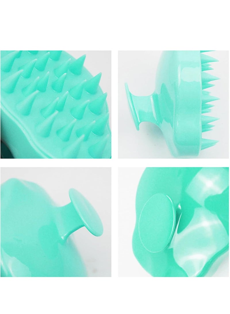 ECVV Hair Scalp Massager Brush Soft Silicone Bristles Care Scalp Massager Hair Shampoo Scrubber Manual Head Scalp Massager for Scalp Relax and Hair Clean  - Image 2