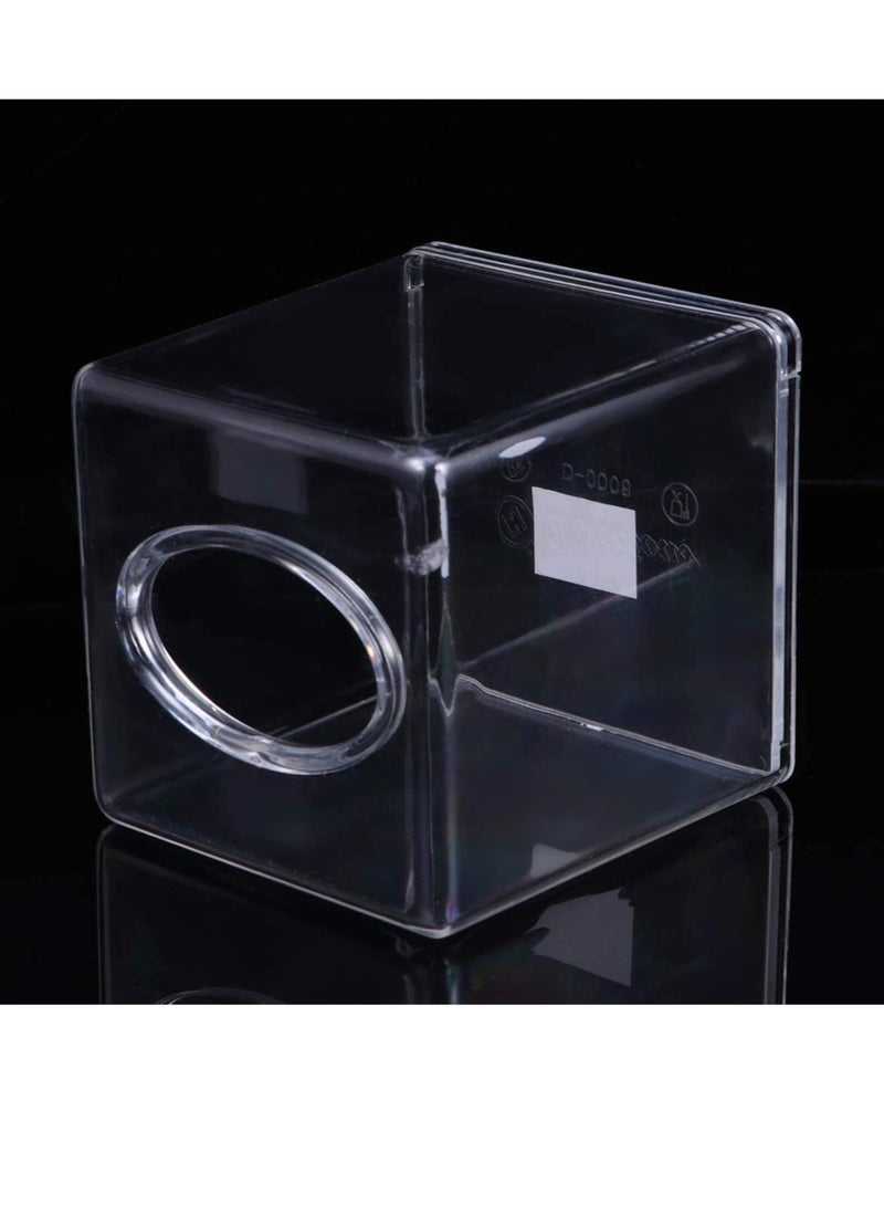 ECVV 2pcs Acrylic Tissue Holder Box Transparent Paper Roll clear Square Napkin For Home,Office, Restaurants, Hotels, Bathroom vanity countertops(Square) clear - Image 4