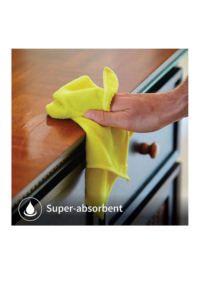 إي سي في في - Bifrost Microfiber Cleaning Cloth 38x38cm(10 Pcs),High Absorbent Material. Can Be Used As Kitchen Towel, Multipurpose Car Wash/Windows/Kitchen/Bathroom - Image 1